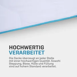 BestLivings 4 Jahreszeitenbett mit blauer Biese - 200cm x 220 cm