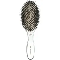 Olivia Garden Care Oval Wildschwein- und Nylonborsten silber