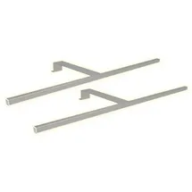 Kalb Material Für Möbel kalb | LED Schwebetürenschrankbeleuchtung Kleiderschrankleuchte Aufbauleuchte Schrankbeleuchtung 1-4er SET, silbergrau 600mm, Auswahl:2er Set warmweiss