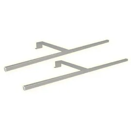 Kalb Material Für Möbel kalb | LED Schwebetürenschrankbeleuchtung Kleiderschrankleuchte Aufbauleuchte Schrankbeleuchtung 1-4er SET, silbergrau 600mm, Auswahl:2er Set warmweiss