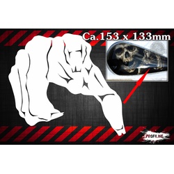 Skelett Hand | Airbrush Schablone A5