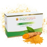 BodyFokus Premium Curcuma 185X - Kurkuma-Kapseln hochdosiert aus 95% Extrakt mit Mizellen-Technologie - 185x höhere Bioverfügbarkeit als Curcumin - 60 Kapseln - in Deutschland produziert