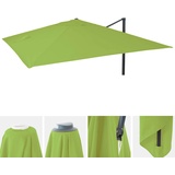 Mendler Ersatz-Bezug für Luxus-Ampelschirm HWC-A96, Sonnenschirmbezug Ersatzbezug, 3x4m (ø5m) Polyester 3,5kg ~ hellgrün