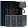 sunniva Balkonkraftwerk Full Black Bifazial 3000 W inkl. 6,72 kWh Speicher + 6 x 500 W N-Typ Glas-Glas Bifacial Module