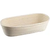 Zenker Gärkorb länglich 30 cm – Gärkörbchen aus natürlichem Rattan für selbstgemachtes Brot – Versorgt Teig mit Sauerstoff für lockere und luftige Brote, Natur