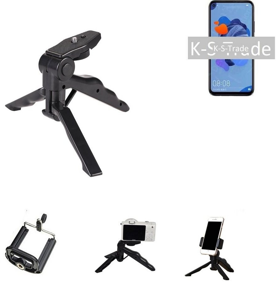 K-S-Trade für Xiaomi Black Shark 2 Smartphone-Halterung, (Stativ Tisch-Ständer Dreibein Handy-Stativ Ständer Mini-Stativ) schwarz