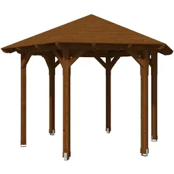 Skan Holz Pavillon Colmar-Größe 2-nussbaum