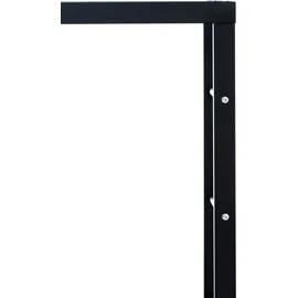 TPFLiving Kaminholzständer Kerry-II Metall 25 x 100 x 100 cm Schwarz