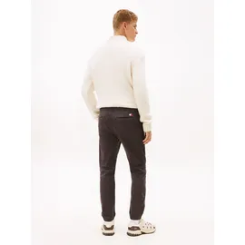 Tommy Hilfiger Jogger Pants TOMMY JEANS "TJM SCANTON COTTON CANVAS", Herren, Gr. M, N-Gr, washed schwarz, Web, Obermaterial: 97% Baumwolle, 3% Elasthan, Hosen, mit elastischem Bund