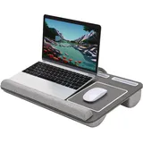 Desire2 Holz Laptoptisch mit Kissen Ergonomischer für das Homeoffice Tragbarer