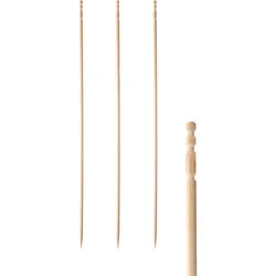 Fingerfood-Spieße gedrechselt / 15 cm - Papstar Pure (500 Stk) - 1 Packung = 500 Stk