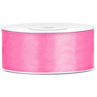 Satin Geschenkband pink 25m 25mm breit