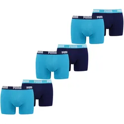 Puma Herren Boxershort Basic Boxer Unterwäsche Baumwolle - 4er 6er 8er Multipack in XXL 6X Türkis/Blau 6er Pack