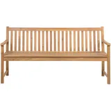 Beliani Gartenbank hellbraun Holz 180 cm Landhaus Stil, Klassischer Stil