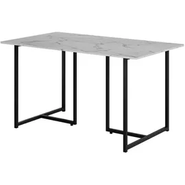 Vicco Merido 140 x 80 cm schwarz/marmor-weiß