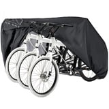 QQ CAT Fahrradabdeckung Wasserdicht 210T Nylon-Gewebe 200 x 105 x 110 cm Reißfestigkeit Sonnenschutz Fahrradgarage Fahrradplane mit Beutel, hoher UV-Schutz, Schutzhülle für 1-3 Fahrräder