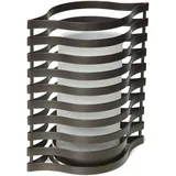 Ambiente Haus Windlicht AMBIENTE HAUS "Fuligo Windlicht 20cm", schwarz, B:16cm H:20cm T:10cm, Eisen, Glas, Kerzenhalter, Windlicht