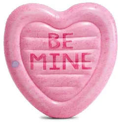 INTEX Luftmatratze Candy Heart Island Herzform 145x142cm Aufblasbar Pool