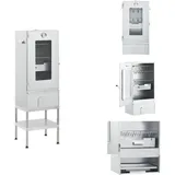 Vidaxl - Grills - Living Räucherofen mit Tisch Verzinkter Stahl - Silber