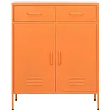 vidaXL Lagerschrank Orange 80x35x101,5 cm Stahl