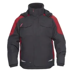 Engel® Winterjacke Galaxy, grau/rot 1 Stück, Größe: XS