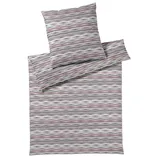ELEGANTE Desire Gestreift Blau/Rot 155 x 220 cm + 80 x 80 cm