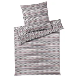 ELEGANTE Desire Gestreift Blau/Rot 155 x 220 cm + 80 x 80 cm