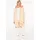 Zwillingsherz Jerseymantel ZWILLINGSHERZ "Smile everyday", Damen, Gr. S/M, beige (hellbeige), angeraute Sweatware, Obermaterial: 50% Baumwolle, 50% Polyester, Mäntel, mit großer SMILE Stickerei und positiver Botschaft
