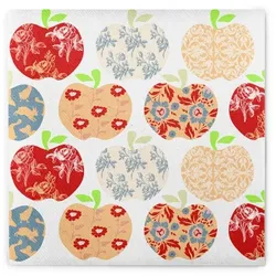 Sovie HOME Serviette Livia aus Linclass® Airlaid 40 x 40 cm, 12 Stück - Herbst Obst Apfel