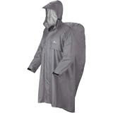 Ferrino Trekker Ripstop Poncho - Light Grey / Light Grey - L-XL