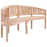 vidaXL Bananenbank 200 cm Massivholz Teak