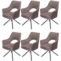 MCW Esszimmerstuhl MCW-K30, Küchenstuhl Lehnstuhl, drehbar Auto-Position, Stoff/Textil MVG