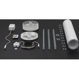 NORTHPOINT LED DIY Lichtsäule Stehlampe Standleuchte Stehleuchte 103cm Farbwechsel zum Aufbauen