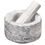 KESPER Mörser, mit Stößel aus Marmor, 13 cm, H: 8 cm, Farbe: weiß poliert