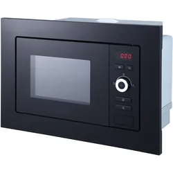 Mikrowelle 700 Watt Einbau Mikrowelle 60 cm 17 L Glas Schwarz Respekta