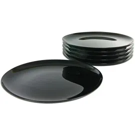 CreaTable ITALIAN PARTY Pizzateller 33 cm schwarz 6er Set