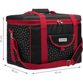 anndora Kühltasche 40 l Schwarz/Weiß