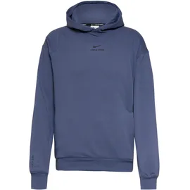 Nike Hoodie Diffused Blue/Schwarz S