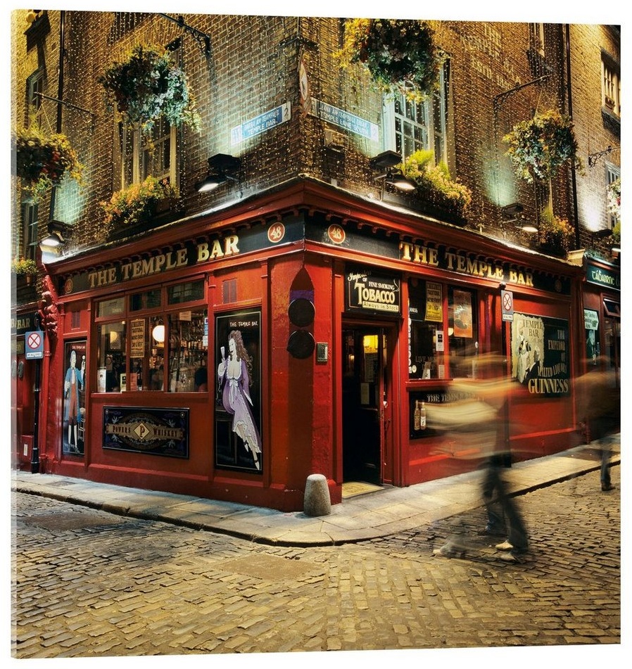Posterlounge Acrylglasbild Stuart Black, Temple Bar Pub, Dublin, Fotografie 50 cm x 50 cm