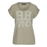 ELBSAND T-Shirt Damen khaki meliert Gr.S (36)