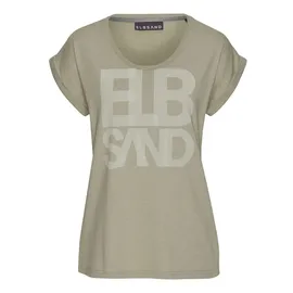 ELBSAND T-Shirt Damen khaki meliert Gr.S (36)