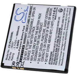 Powery Akku für Pax myPOS D200 D200T Payment-, Zahl-, Karten-Terminal, 3,7V, Li-Polymer
