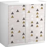 PAPERFLOW easyOffice Classic Chic Rollladenschrank 60024 2 Fachböden 110,0 x 41,5 x 104,0 cm