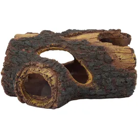 Relaxdays Aquariendeko Baumstamm 5,5 x 13,5 x 9 cm