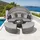Tectake Santorin Sonneninsel grau