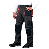 Leber & Hollman Leber&Hollman LH-FMN-T_SBP58 Formen Schutzhose, Stahlblau-Schwarz-Orange, 58 Größe