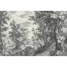 Living Walls Fototapete LIVING WALLS "Walls by Patel Fancy Forest", grau (grau1), B:4m L:2,7m, Vlies, Tapeten, Vlies, Wand
