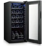 Melchioni Family Weinkühlschrank Melchioni Vermentino 18 C Dual 18 Flaschen Schwarz