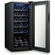 Melchioni Weinkühlschrank Melchioni Vermentino 18 C Dual 18 Flaschen Schwarz