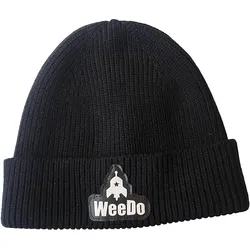 Beanie WeeDo Beanie schwarz wärmend SCHWARZ M